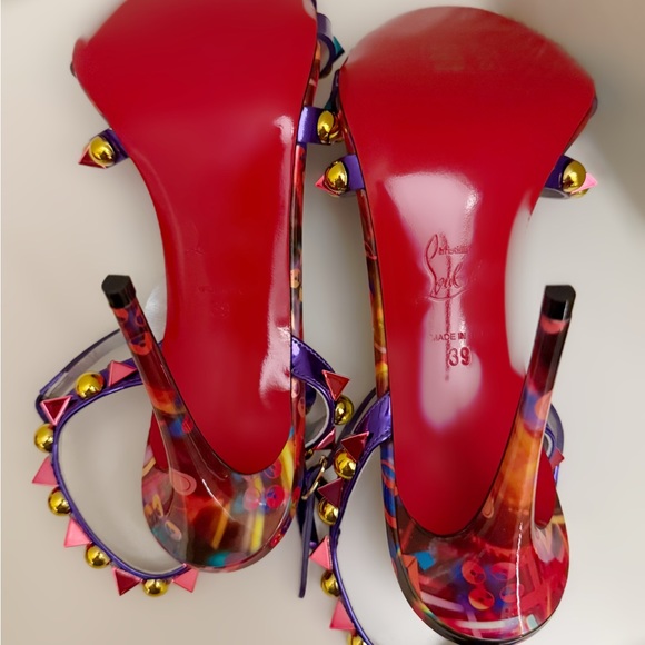 Brand New, With Tags, Christian Louboutin Goldora 100 Patent Sandals - Picture 8 of 15